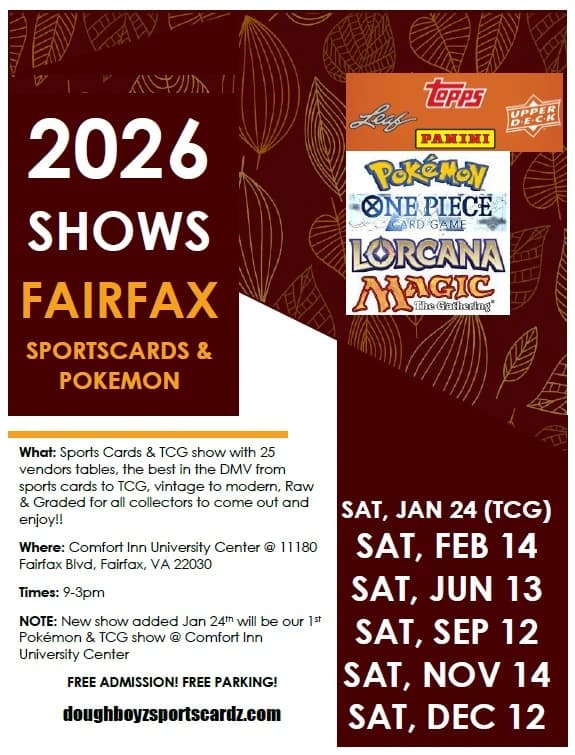 FAIRFAX Sports Card, Pokémon & Collectibles SHOW